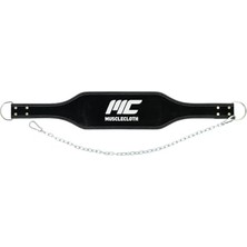 Die Grup Musclecloth Dip Belt Ağırlık Kemeri Siyah
