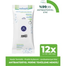 Mediseptik Antibakteriyel Perine Bölgesi Temizleme Havlusu 50 Li x 12 Adet