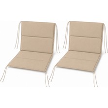 Microcase Iple Sabitlemeli Katlanabilir Sırtlıklı Tasarım Kamp Sandalyesi Minderi Piknik Outdoor Balıkçılık 80X40 cm 2 Adet AL5565
