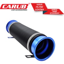 Carub Hava Filtre Uzatma Spırali 76MM Siyah-Mavi-Kırmızı