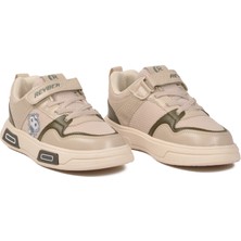 Reyber 026 F Bej-Haki Unisex Çocuk Spor Ayakkabı
