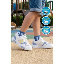 Reyber 026 F Beyaz-Mavi Unisex Çocuk Spor Ayakkabı