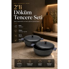 Aryıldız Pro Grade 2'li Döküm Tencere Seti