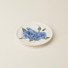 Ülger Seramik Blue Spring Porselen Tatlı ve Kahvaltı Tabağı - Renkli - 17 cm