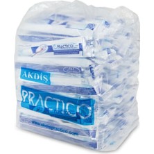 Akdiş Practico Orta Sert Kendinden Macunlu Jelatinli Tek Kullanımlık Diş Fırçası 100'lü Paket, Unisex, Türkiye