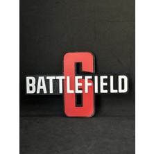 Goka 3D Craft Battlefield 6 Temalı 3D Duvar Dekoru - 18 cm Slim Versiyon (Çift Taraflı Bantlı)