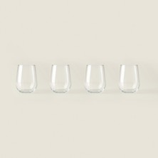 Tohana Damla 4'lü Meşrubat Bardağı - Şeffaf - 340 ml