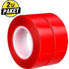 Çift Taraflı Silikonlu Vhb Akrilik Montaj Bandı 2’li Avantaj Paket (2 Adet 24MM x 2 Metre)