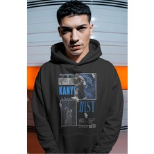 Sevbano Kanye West Rapper Şarkıcı Sırt Baskılı Unisex Oversize Premium Hoodie