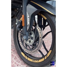 Banxtre Bajaj Pulsar RS200 Için 8 Parça Jant Şeridi Sticker Seti (Tüm Jantlara Yeterlidir)