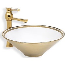 Eva Banyo Tezgah Üstü Porselen Lavabo