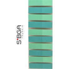 Sibga Tasarım Şeffaf Yeşil Renk Postit Post-It Post It. Kitap Ayracı Ayraç Postit Sticker Not Kağıdı 200 Yaprak