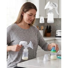 Cndr Bpa Içermez Manuel Anne Sütü Pompası Biberon Başlıklı Ergonomik