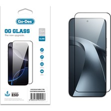 Go-Des Xiaomi 17T Pro Uyumlu Go Des Og Glass Antistatik Temperli Cam Ekran Koruyucu Şeffaf