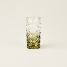 Alegre Glass Iris Meşrubat Bardağı - Yeşil  - 290 ml