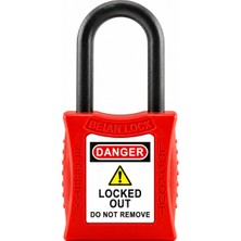 Beian Lock Beıan Lock Ban 202 Yalıtımlı Kelepçeli Asma Tipi Güvenlik Kilidi - Plastik Kelepçeli Loto Kilidi - Osha 1910.147 Uyumlu