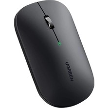 Ugreen 90366 MU001 Dual Mode 4000DPI 2.4ghz Kablosuz ve Bluetooth Sessiz Slim Ay Gölgesi Grisi