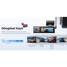 Bezos Compact Design Wifi Quad Araç Kamerası