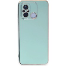 Tios Shop Krm Xiaomi Redmi 12C Kılıf Volet Silikon - Açık Yeşil Krm