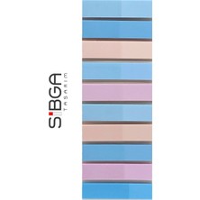 Sibga Tasarım Şeffaf Renkli Postit Post-It Post It. Kitap Ayracı Ayraç Postit Sticker Not Kağıdı 200 Yaprak