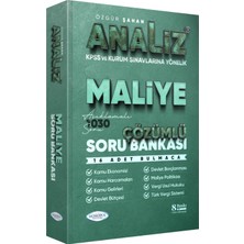 Monopol Yayınları Kpss A Grubu Analiz Maliye Soru Bankası Çözümlü 8. Baskı - Özgür Şahan