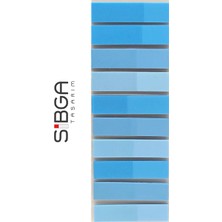 Sibga Tasarım Şeffaf Mavi Renkli Postit Post-It Post It. Kitap Ayracı Ayraç Postit Sticker Not Kağıdı 200 Yaprak