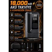 Bezos Akü Takviye + Hava Kompresörü (4'ü 1 Arada) 16000MAH
