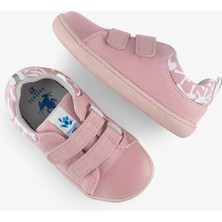 Hopfrög Smart Walker Canvas Play Eco Pembe Barefoot Çocuk Ayakkabı