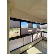 Plise Perde Premium Cam Balkon Isı Yalıtım Leke Tutmaz Katlanır Perde