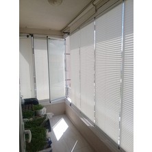 Plise Perde Premium Cam Balkon Isı Yalıtım Leke Tutmaz Katlanır Perde