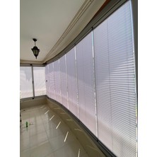 Plise Perde Premium Cam Balkon Isı Yalıtım Leke Tutmaz Katlanır Perde