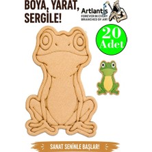 Artlantis Ahşap Boyama Hayvanlar 20 Adet 10X15 Set3 Hayvan Boyama Figürü Etkinlik Çocuk Gelişim Motor Beceri Anasınıfı Kreş