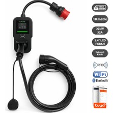 Truwatt ZTV510 22KW Taşınabilir Wallbox Elektrikli Araç Şarj Cihazı 32A/380V (10 Metre)