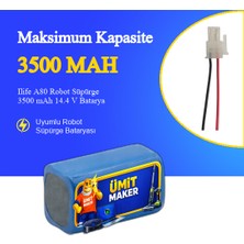 Ümit Maker Ilife A80 Robot Süpürge 3500 Mah 14.4V Batarya