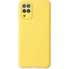 Freedom Storee Samsung Galaxy A22 Kılıf Lansman Glass Kapak - Sarı