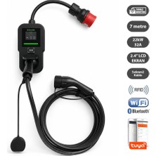 Truwatt ZTV507 22KW Taşınabilir Wallbox Elektrikli Araç Şarj Cihazı 32A/380V (7 Metre)