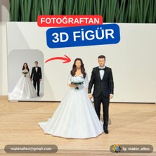 Makinafleo Kişiye Özel 3D Düğün Figürü (20CM)