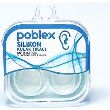 Poblex Silikon Kulak Tıkacı 4 Adet Antialerjik Özellikli Kutulu Kulak Koruyucu Tıpa