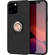 Freedom Storee Apple Iphone 12 Pro Max Kılıf Range Yüzüklü Silikon - Siyah-Gold