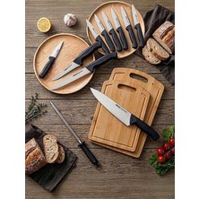 Pirge Kobe 13 Parça Bıçak Seti & Kesme Tahtası Hediyeli