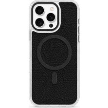 Brabus iPhone 16 Pro Max Uyumlu Uniq Magsafe Özellikli Orijinal Keten Kaplamalı Sararmaz Sert Telefon Kılıfı