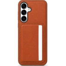 Mopal Cardx Samsung S26 Plus Uyumlu Kamera Korumalı Vegan Deri Kartlıklı Kılıf