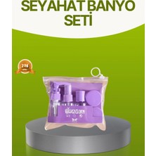 Cndr Seyahat Banyo Seti 5 Parça Şeffaf Taşıma Çantalı 30 ml
