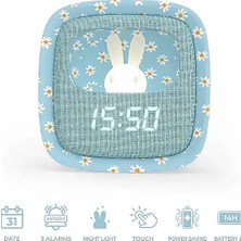 Mobility on Board Billy Clock Masaüstü Saat ve Aydınlatma – Mavi Çiçekler (Limited Edition)