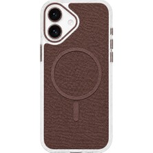 Brabus iPhone 17 Uyumlu Uniq Magsafe Özellikli Orijinal Keten Kaplamalı Sararmaz Sert Telefon Kılıfı