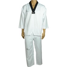 Wt Onaylı Haşado Siyah Yaka Taekwondo Elbisesi