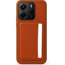 Mopal Cardx Redmi Note 14 4g Uyumlu Vegan Deri Kartlıklı Kamera Korumalı Kılıf