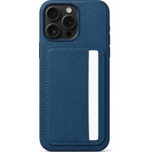 Mopal Cardx iPhone 15 Pro Max Uyumlu Vegan Deri Kartlıklı Kamera Korumalı Kılıf