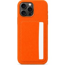 Mopal Cardx iPhone 15 Pro Max Uyumlu Vegan Deri Kartlıklı Kamera Korumalı Kılıf