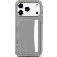 Mopal Cardx iPhone 17 Pro Uyumlu Vegan Deri Kartlıklı Kamera Korumalı Kılıf